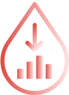 blood with graph icon